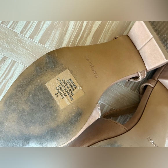 Express|Tan & Black Slingback low Heels,Preppy colorblock pointed pumps•size 10 - Picture 11 of 13